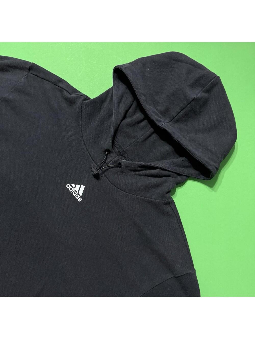 Adidas Rare Sportswear Black Athletic Comfort Hoodie Pullover HE2242 Men’s Large